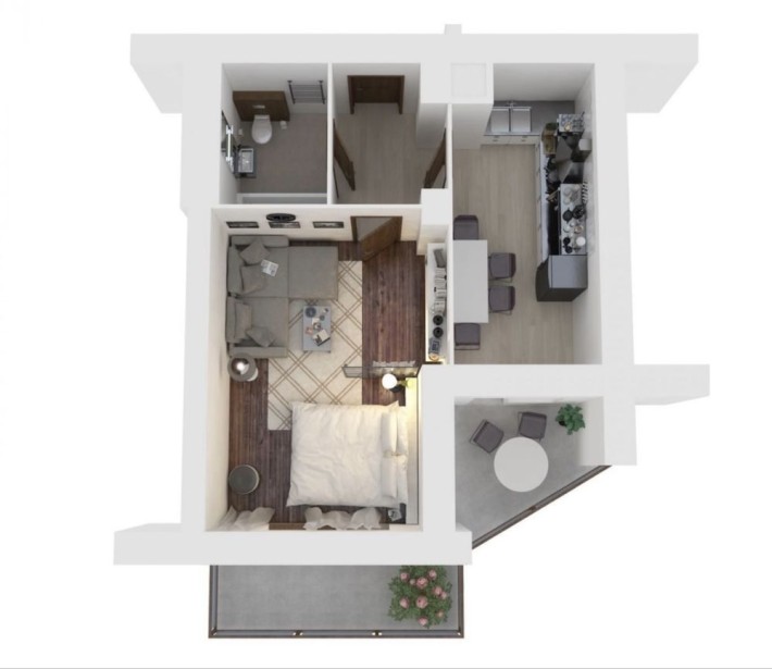 1-к квартира на стадії будівництва — 6 поверхів з 11 готово! - фото 1