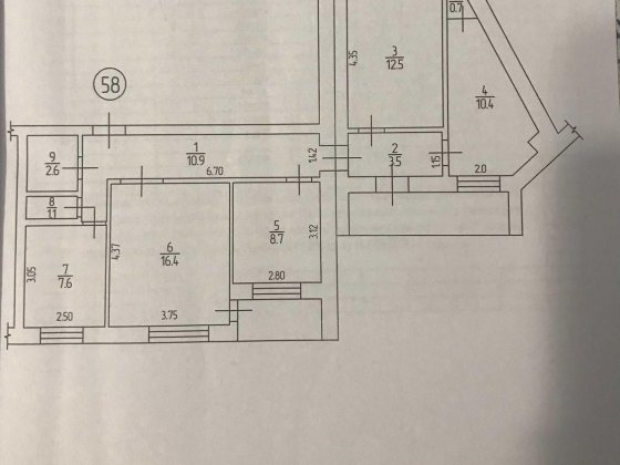 Продаж 4к квартири Студенський бульвар з АГВ .Без боргів!!! Кропивницький