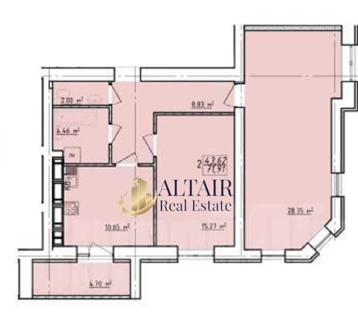 Видовая! ЖК Левада-2 Документы Продам лучшую 2К квартиру GT - фото 1