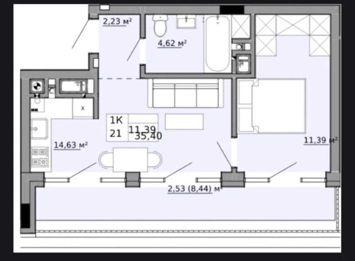 Продаж 1-кімнатної квартири в ЖК Family House вул. П.Орлика - фото 1
