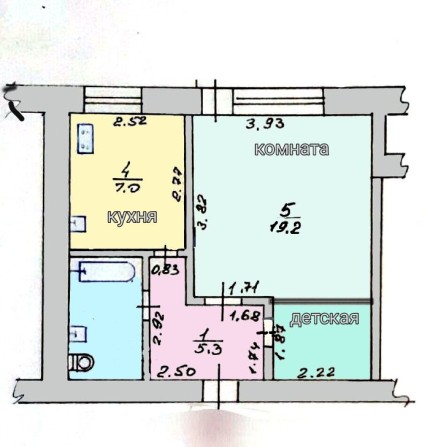 Продам 1к(2к)Журавлёвка со свежим добротным ремонтом, - фото 1