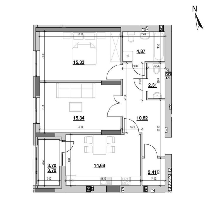 Продається 2 кім квартира в ЖК Riel City на вул.Рудненська - фото 1