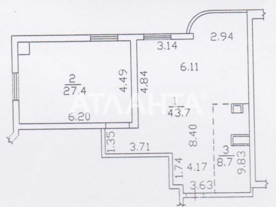 2-х квартира с ремонтом 16ст Большого Фонтана Золотой берег. Одесса
