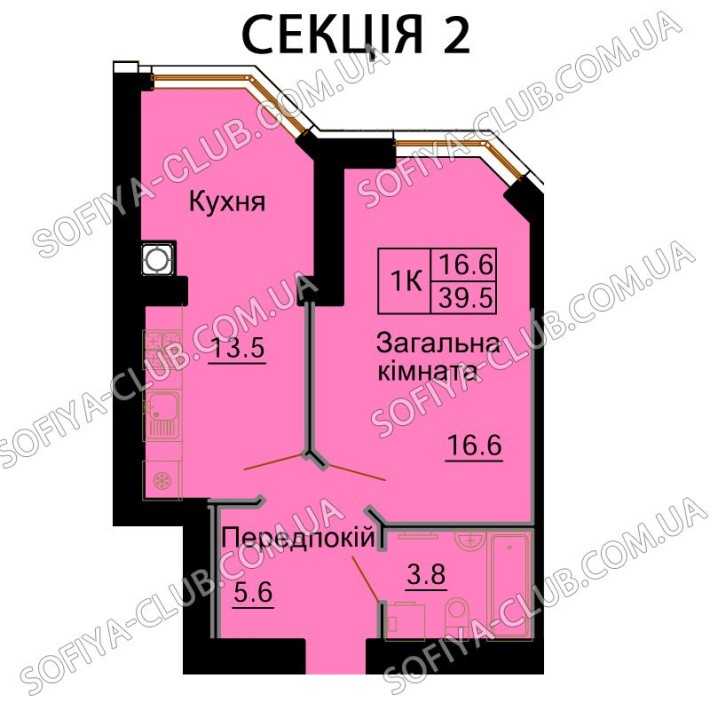 ‼️Будинок з Документами. 1-кімнатна 41 м2 ЖК Софія Клубний! - фото 1