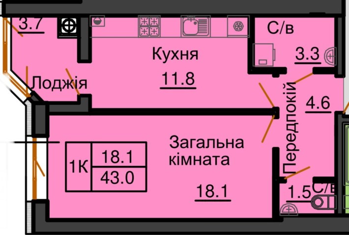 Продаж 1 к.кв ЖК Софія Резиденція, від забудовника Мартинова А.М. - фото 1