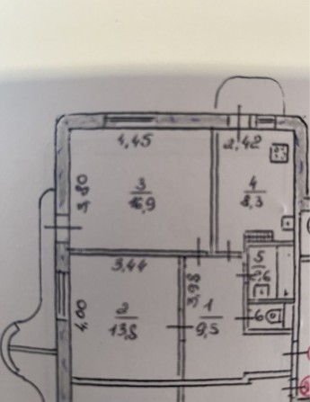 2 комнатная квартира - фото 1