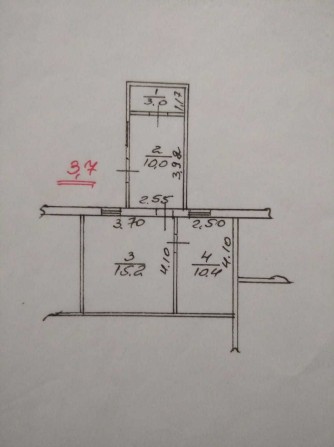 Продам 2-кімнатну квартиру (39 м2) в районі Нової Баварії. - фото 1