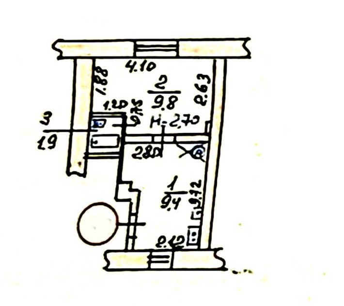 1 кімн жилкоп,заг 21 м2 Маріупольська,чудова альтернатива комунальці! - фото 1