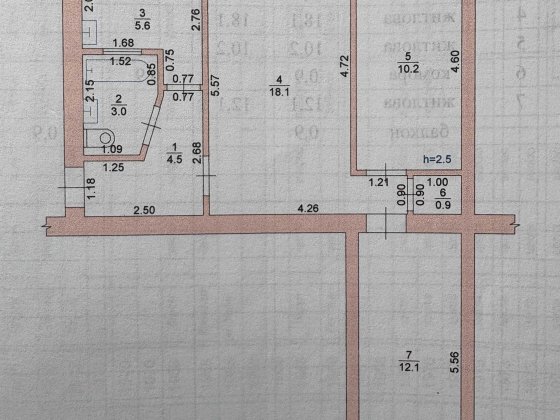 Сдается 3х комнатная квартира Ізмаїл