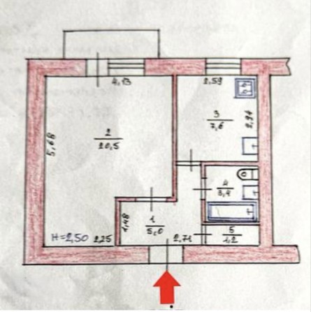 Здається однокімнатна квартира - фото 1