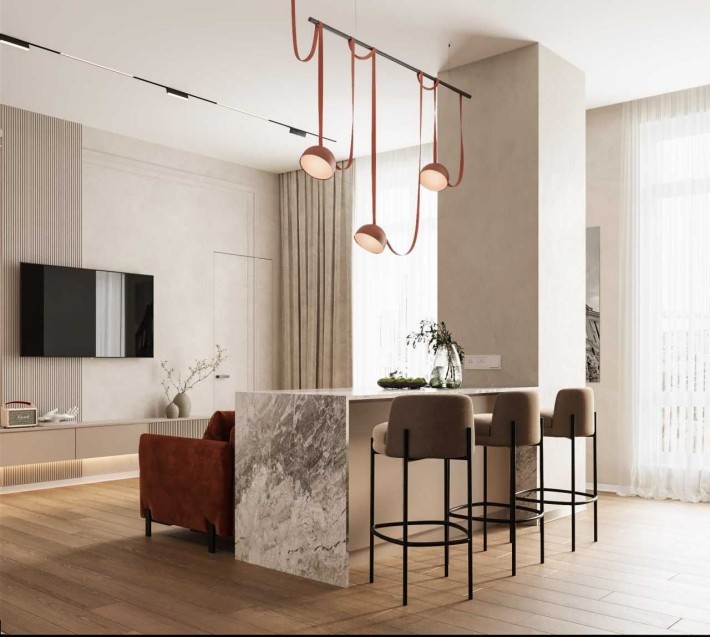 Арена 3.к. ЖК Loft White (ЭКСКЛЮЗИВ, КЛЮЧИ) - фото 1