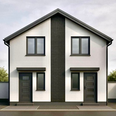 Дуплекс 57 кв.м. на 2,5 сотках поруч з озером - тепла підлога, стяжка! - фото 1