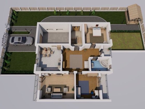 Трьохкімнатна квартира з власним подвірʼям та гаражем Коломыя