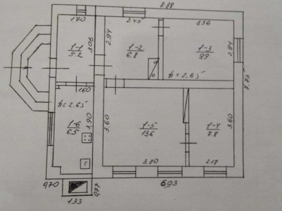 Продається БУДИНОК в тихому провулку біля зупинки Павлова Сміла
