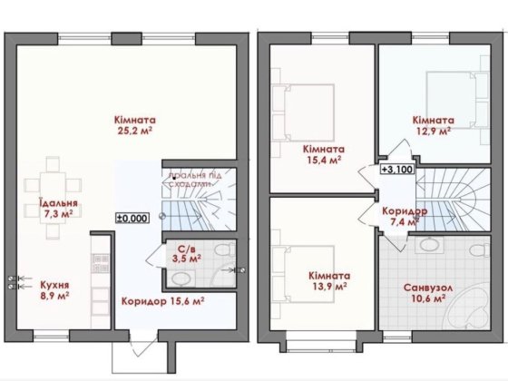 Таунхаус , 120м2, розтермінування ! Криховцы