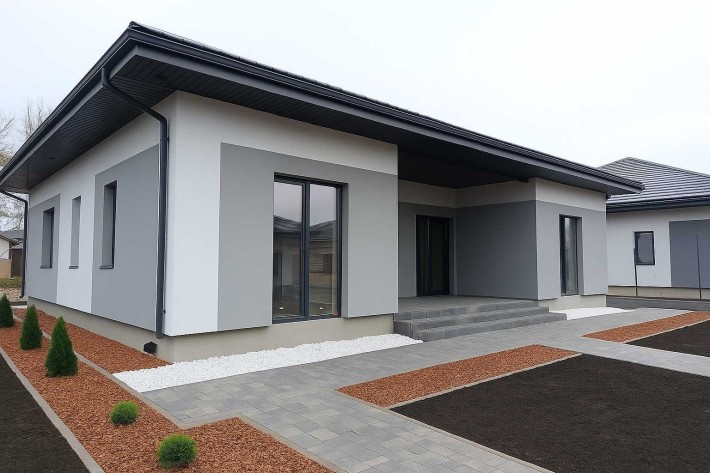 Одноповерховий будинок з керамоблоку на 4 сотках. ГАЗ! Є відео) - фото 1