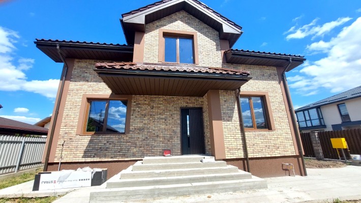 Продаж нового 2-пов будинку. Підвал. Гатне. Метро. 6 сот. Від забудовн - фото 1