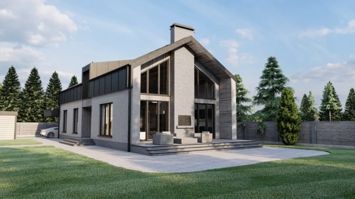 Hi-tech Барнхаус 239 м² у центрі Іванковичів — 20 хв до Києва - фото 1