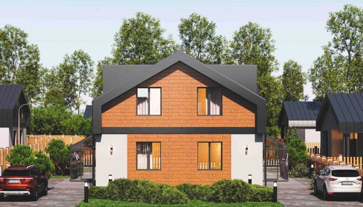 Дуплекс 107м2 - біля озера. Білогородка. Будинок котеджне містечко - фото 1