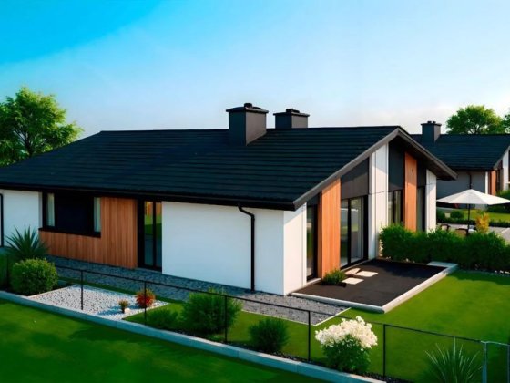 Дуплекс 86 м², 3,2 сотки, сучасне планування, етап будівництва Гнатівка