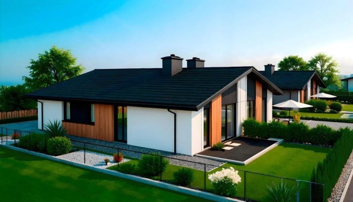 Дуплекс 86 м², 3,2 сотки, сучасне планування, етап будівництва - фото 1