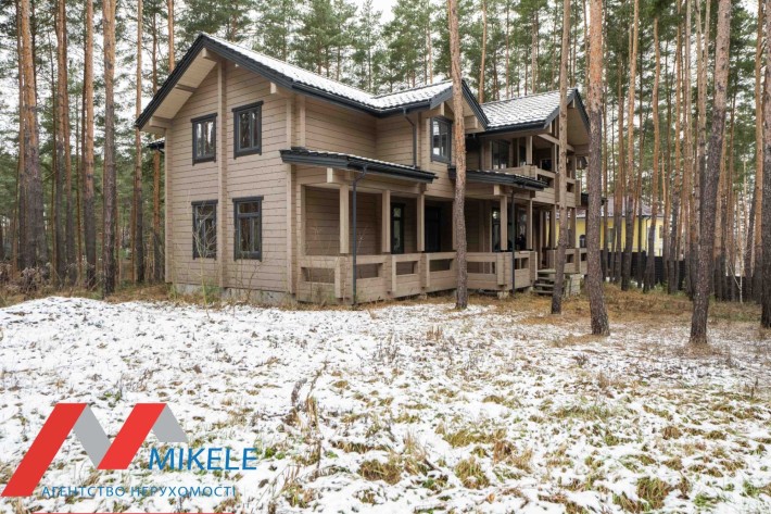 Без% Котедж з брусу Хонка 510 м2, ділянка 63 сот., смт. Глеваха - фото 1
