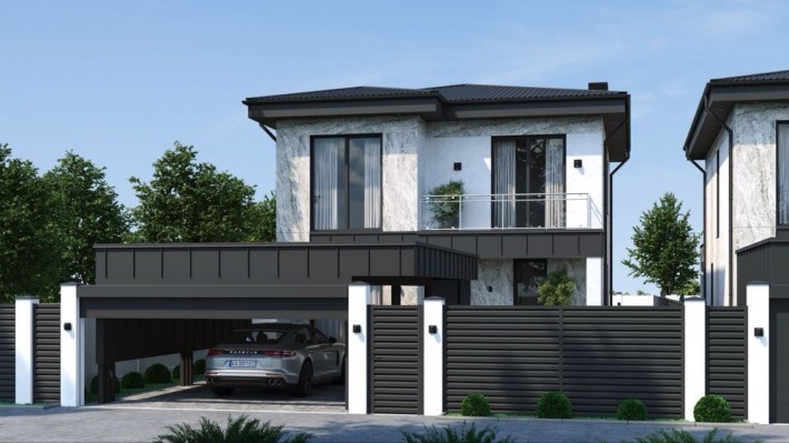 Дом с террасой и автонавесом‼️Червоный Хутор‼️Дайберг - фото 1