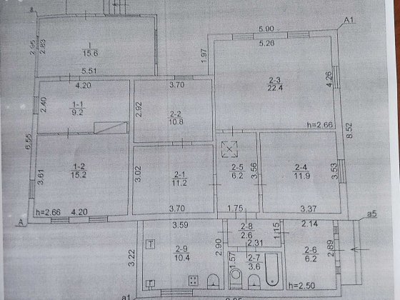 Будинок м.Остер 125м 5кімнат два входи 20сот 59тис торг комісія 0% Остер