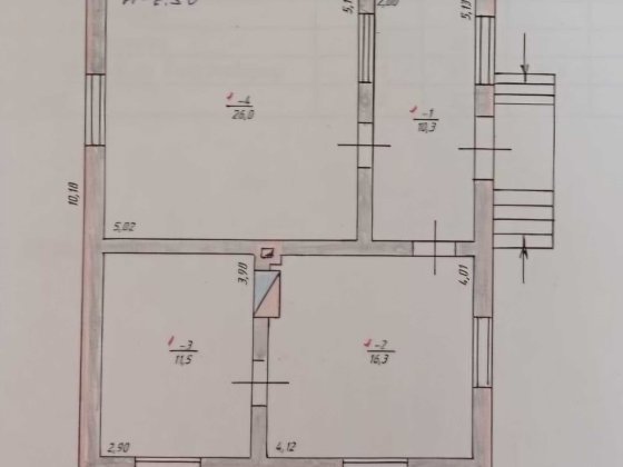 1 поверховий будинок з ділянкою на 7 соток, 75.8 кв. м, 3 кімнати Глибока