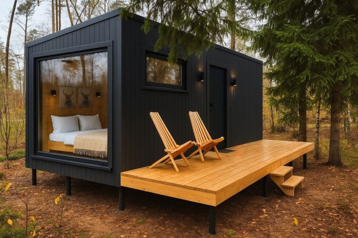 Будинок із землею, чаном та мангалом біля річки - фото 1