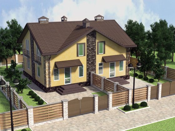 Цегляний газифікований дуплекс з ділянкою 2 сотки Черкассы