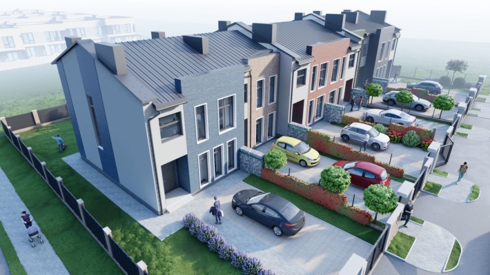 Продаж кутового котеджу в КМ "Amster", в районі Щасливе! - фото 1