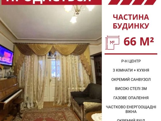 Продається частина будинку в Кропивницькому, в Центровому р-ні Кропивницкий