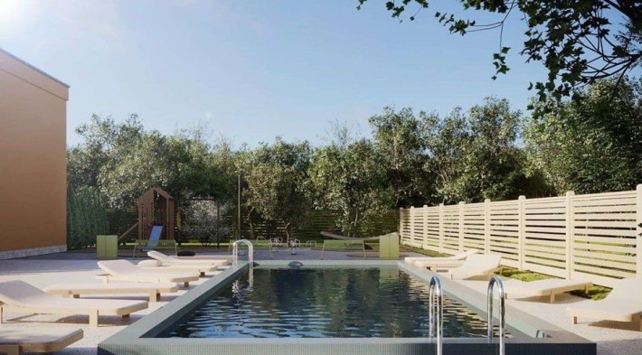 Басейн на території. 2 ПАРКОМІСЦЯ. Розтермінування. Земля у власності - фото 1