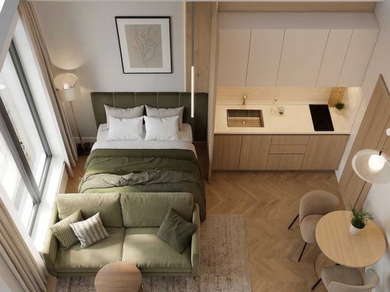 Квартира біля хвойного лісу за 16050 дол.США, поруч метро Лісова