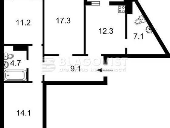 Кішки Самійла 5 Б. Продаж 3-х. кімнатної квартири в новому будинку Киев