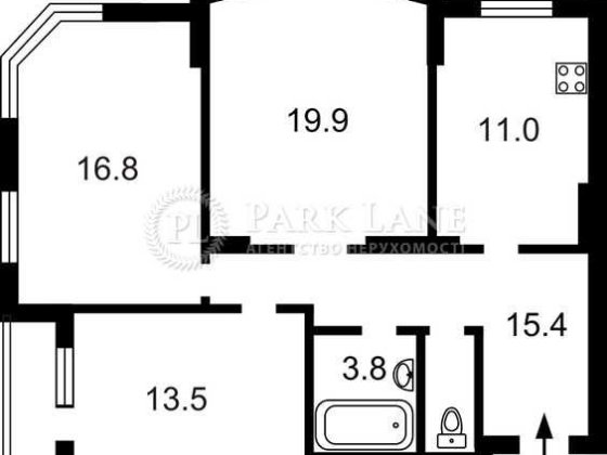 3к.кв. Осокорки, Позняки, ЖК Південна Брама, Дніпровська наб. 26а Київ