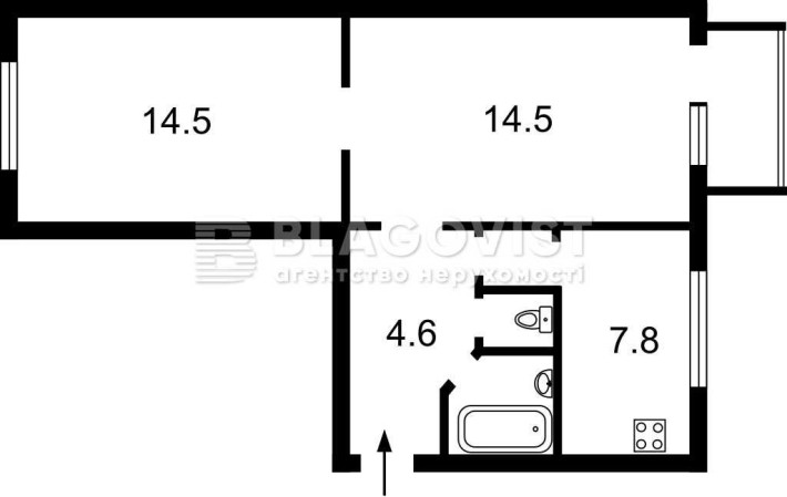 2 к квартира вул Німанська 2 Печерський р-н - фото 1
