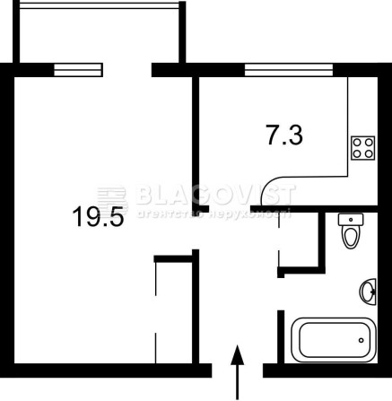 Продаж 1 кімн. квартири в центрі біля ст. м. Кловська - фото 1