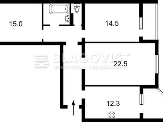 Продаж 3-х кім квартири 95кв.м. 11-й поверх Позняки /Осокорки Київ