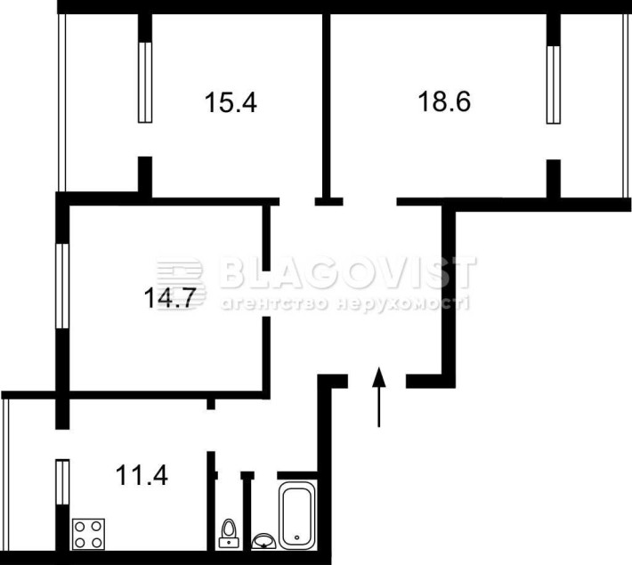 Продаж просторої 3-к квартири з ремонтом, ТОРГ Радунська, 5Б, Троєщина - фото 1