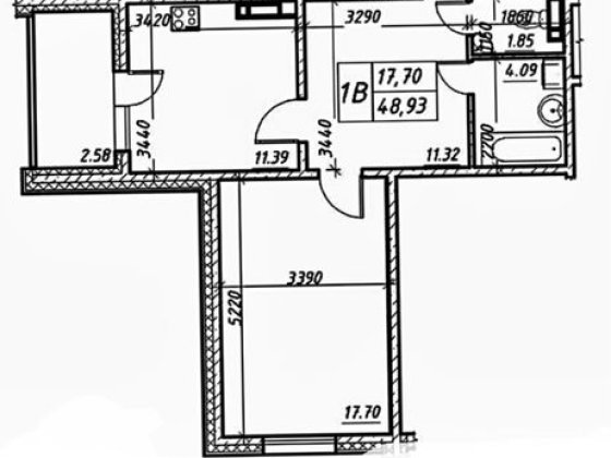 1к ЖК Навігатор-2 (2 буд), супер-планувпння 48.93 м2, З РЕМОНТОМ!!! Київ