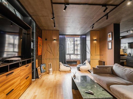 Стильна квартира на 12- поверсі в будинку по вул. Ахматової, 30. Киев