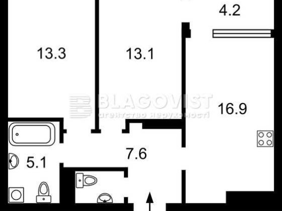 Дніпровська наб., продаж 2к Осокорки ЖК Seven Дарницкий