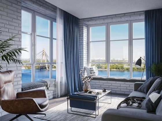 ДОК32, 2к квартира з видом на Дніпро Киев