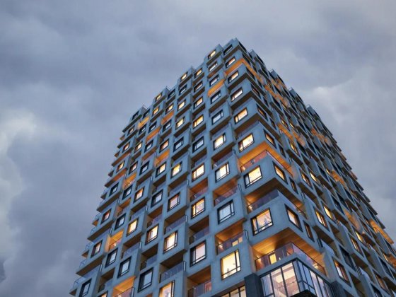 Панорамна 2-кімнатна квартира 51,6 м² ЖК KUB 29 Киев