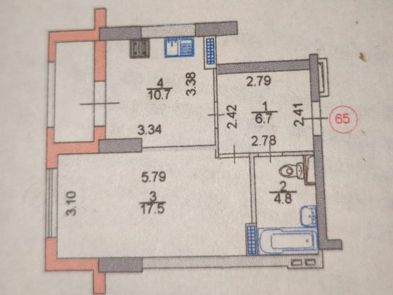 1-к квартира від власника, мебльована, по вулиці Феодосійській без % Киев