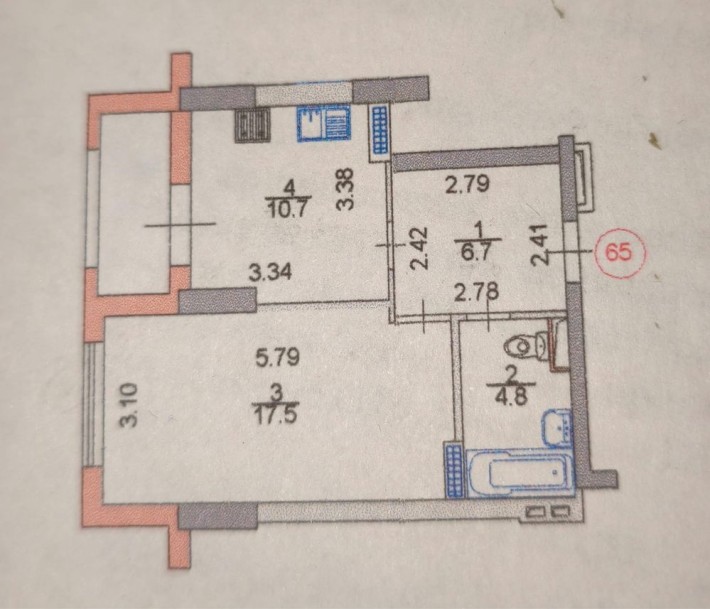 1-к квартира від власника, мебльована, по вулиці Феодосійській без % - фото 1