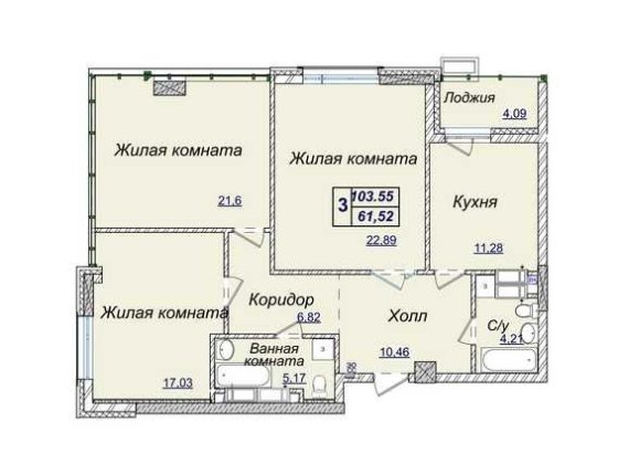 3-кімнатна квартира 104.5 м, у ЖК Новопечерські Липки, будинок зданий Київ
