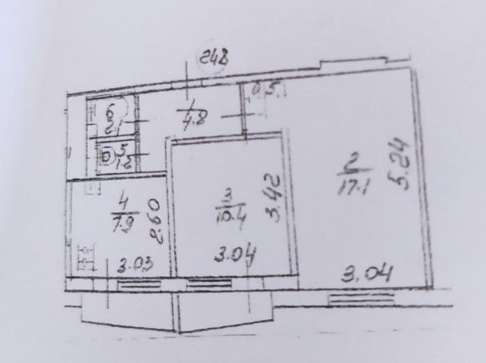 Квартира вул. Амвросія Бучми 8, 2к 45.5 кв. м - фото 1